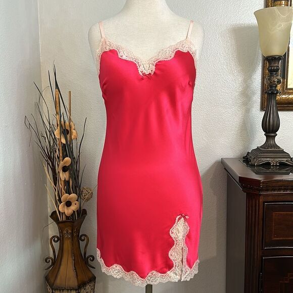 Victoria's Secret Other - Victoria’s Secret 2012 Red Lace Slip Size Medium